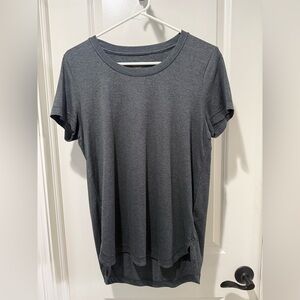 Women's Athleta Uptempo short sleeve tee t-shirt charcoal heather